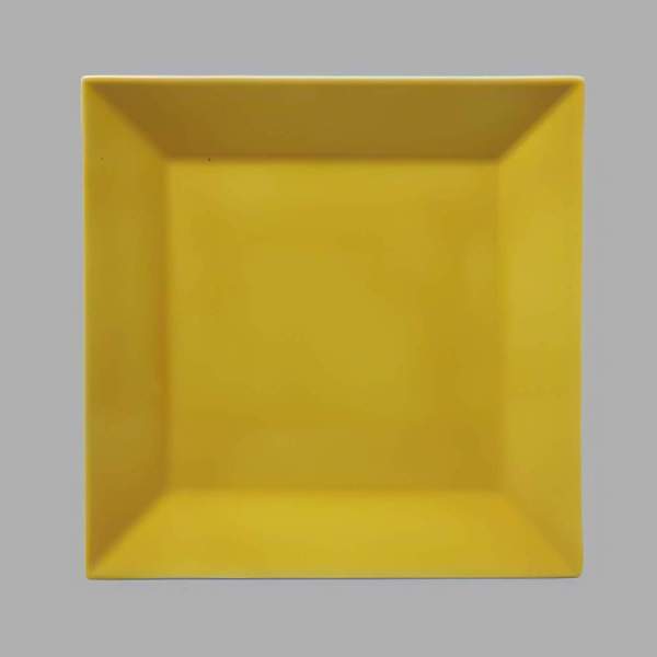 Talíř dezertní, hranatý, žlutý, 21,7 cm, Actual 