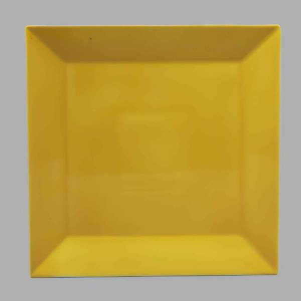 Talíř mělký, hranatý, žlutý, 27,2 cm, Actual 
