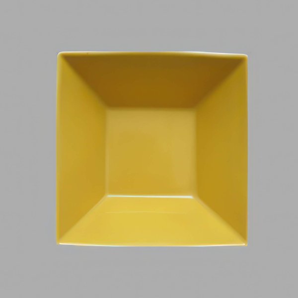 Miska hranatá, žlutá, 14,9x14,9 cm, Actual 