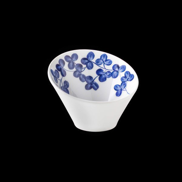 Miska seřízlá, modré květiny, 14 cm, Indigo Clover 