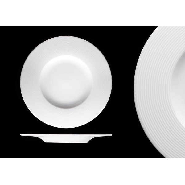 Mělký talíř, bílý, 29 cm, Gramofon 