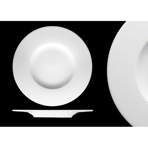 Mělký talíř, bílý, 33 cm, Gramofon 