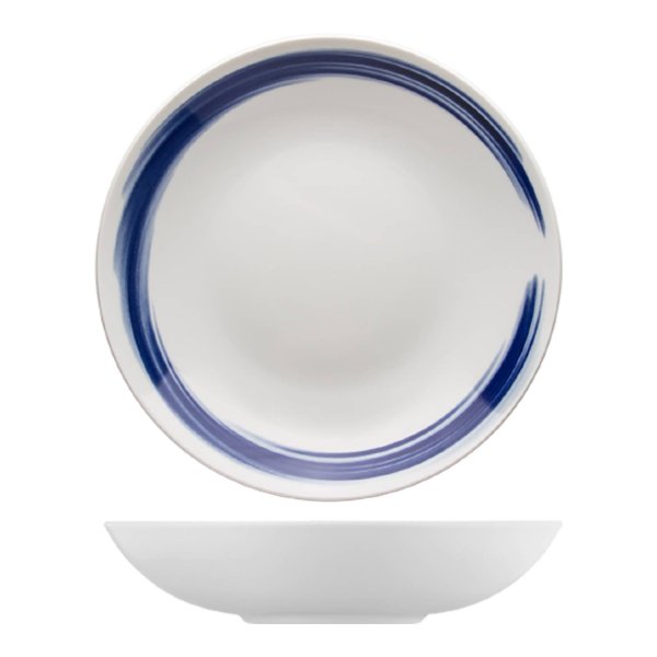 Pasta talíř "coup", modrý dekor, 26 cm, Points 