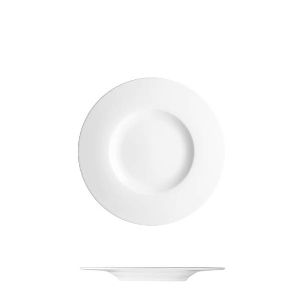 Talíř dezertní se širokým okrajem, bílý, 17 cm 