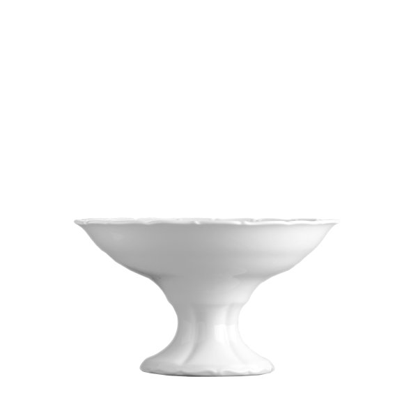 Kompotová miska na noze, bílá, 15,3 cm, Verona 