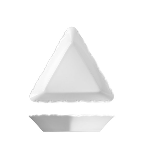 Mísa kompotová trojhranná, bílá, 14,7 cm, Verona 