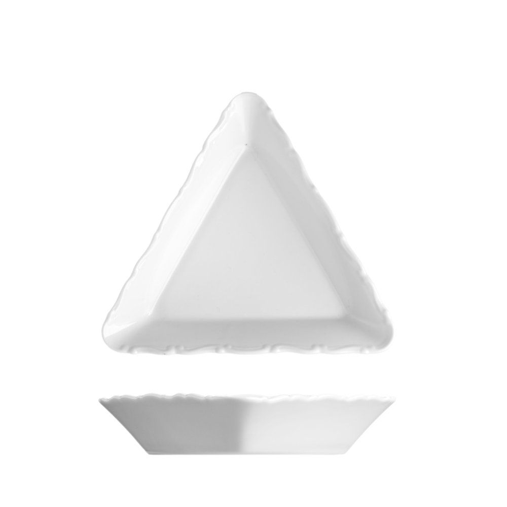 Mísa kompotová trojhranná, bílá, 14,7 cm, Verona 