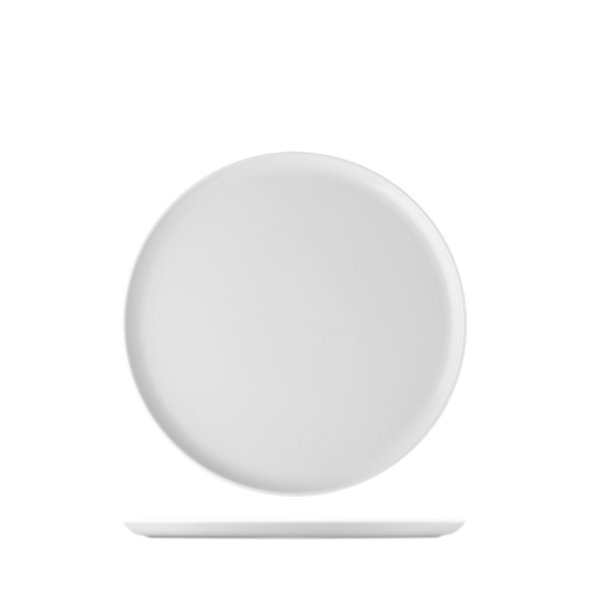 Kupový dezertní talíř s rovným dnem, bílý, 19 cm, Isabelle 