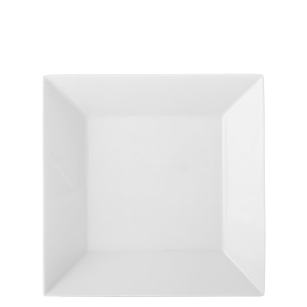 Talíř hluboký hranatý, bílý, 21,9x21,9 cm, Actual 