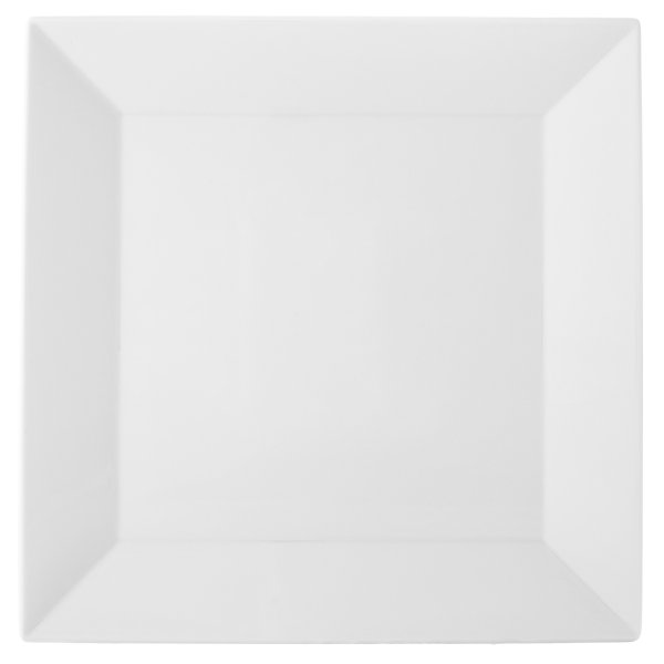 Talíř mělký hranatý, bílý, 27,2x27,2 cm, Actual 