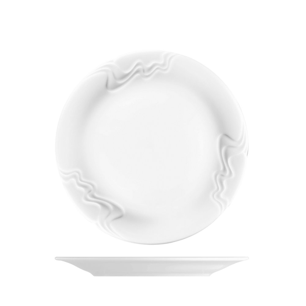 Talíř dezertní, bílý, 19,4 cm, Melodie