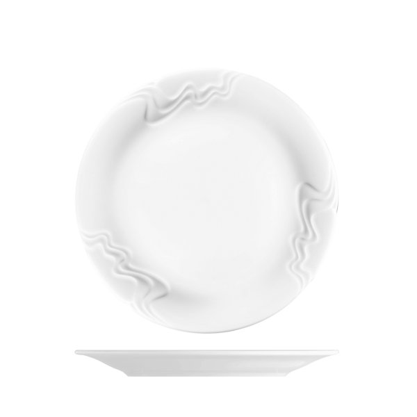 Talíř dezertní, bílý, 19,4 cm, Melodie