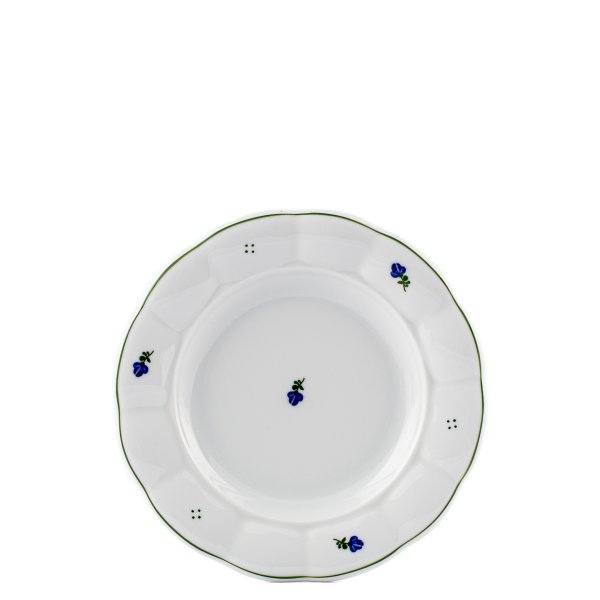 Talíř dezertní, modré kvítky, 19 cm, Benedikt - 1. republika