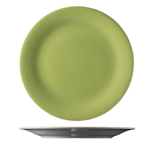 Mělký talíř, olivový, 24,9 cm, Daisy