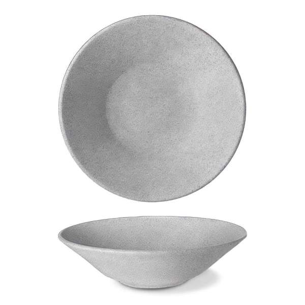 Pasta talíř, světle šedý, 27 cm, Granit 