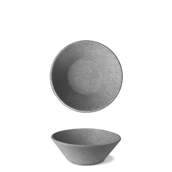 Miska kompotová, tmavě šedá, 15 cm, Granit 
