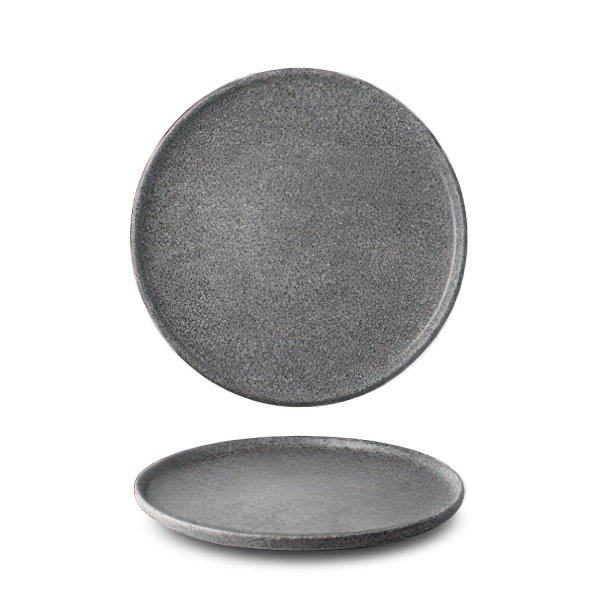 Talíř dezertní, tmavě šedý, 20 cm, Granit matný 