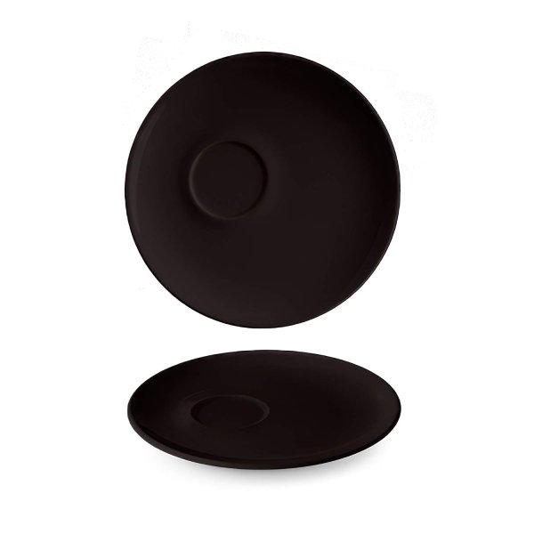 Podšálek excentrický, černý, 16 cm, Le choco 